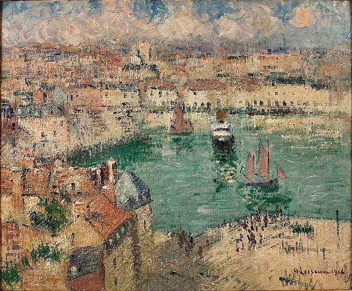 Gustave Loiseau Le Port de Dieppe oil painting picture